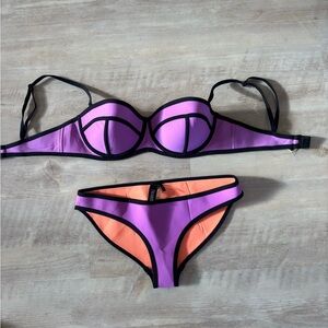 Triangl Swimwear Purple and Orange Bikini